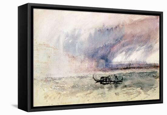 A Storm over Venice-J. M. W. Turner-Framed Premier Image Canvas