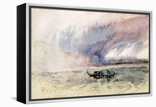 A Storm over Venice-J. M. W. Turner-Framed Premier Image Canvas