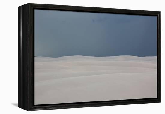 A Stormy Afternoon Sky Above Brazil's Lencois Maranhenses Sand Dunes-Alex Saberi-Framed Premier Image Canvas