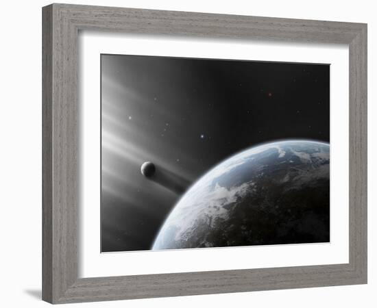 A Strange Alien Light Approaches the Earth-Stocktrek Images-Framed Photographic Print