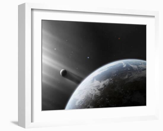 A Strange Alien Light Approaches the Earth-Stocktrek Images-Framed Photographic Print