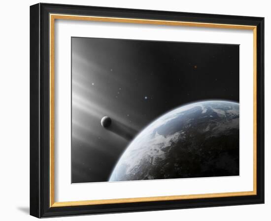 A Strange Alien Light Approaches the Earth-Stocktrek Images-Framed Photographic Print