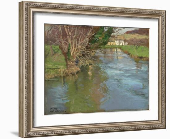 A Stream in Spring-Fritz Thaulow-Framed Giclee Print