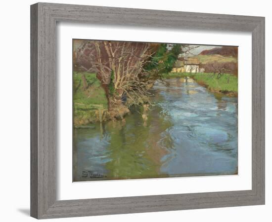 A Stream in Spring-Fritz Thaulow-Framed Giclee Print