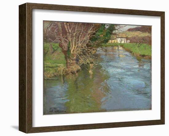 A Stream in Spring-Fritz Thaulow-Framed Giclee Print