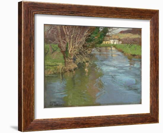 A Stream in Spring-Fritz Thaulow-Framed Giclee Print