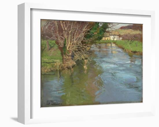 A Stream in Spring-Fritz Thaulow-Framed Giclee Print