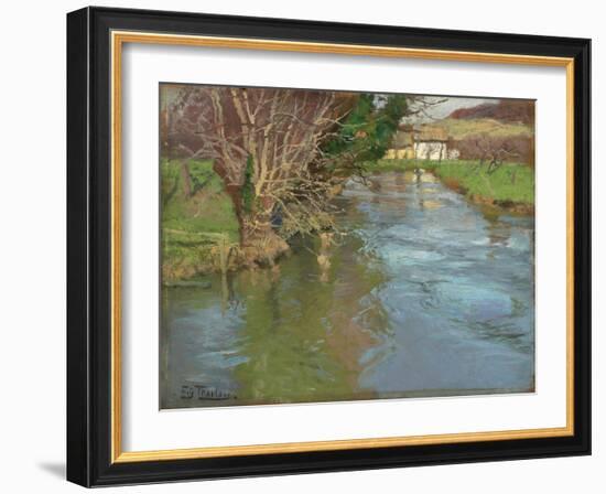 A Stream in Spring-Fritz Thaulow-Framed Giclee Print