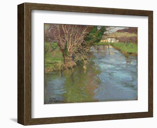 A Stream in Spring-Fritz Thaulow-Framed Giclee Print