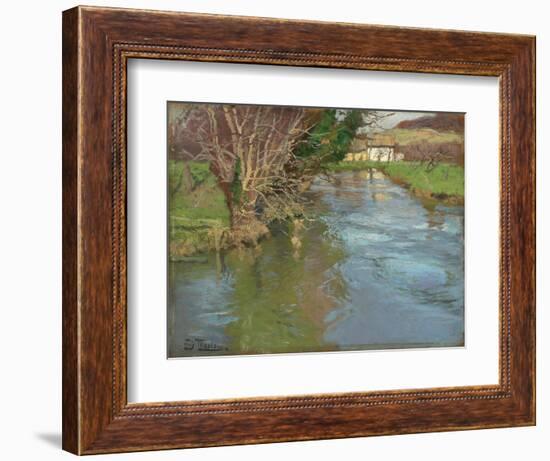 A Stream in Spring-Fritz Thaulow-Framed Giclee Print