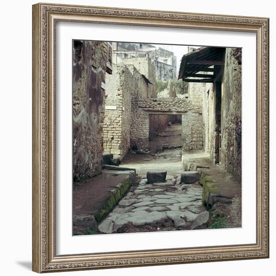 A Street and Houses, Pompeii, Italy-CM Dixon-Framed Photographic Print