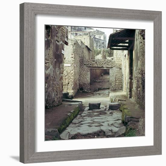 A Street and Houses, Pompeii, Italy-CM Dixon-Framed Photographic Print