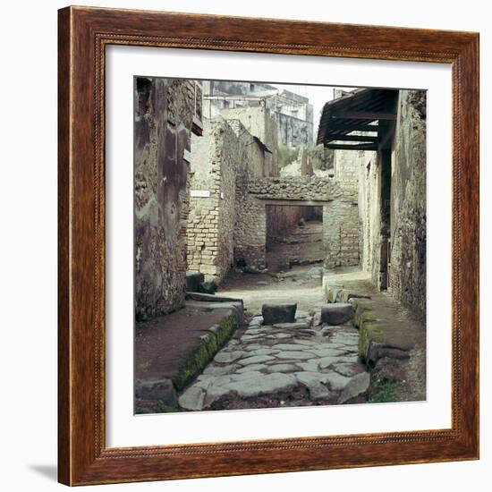 A Street and Houses, Pompeii, Italy-CM Dixon-Framed Photographic Print