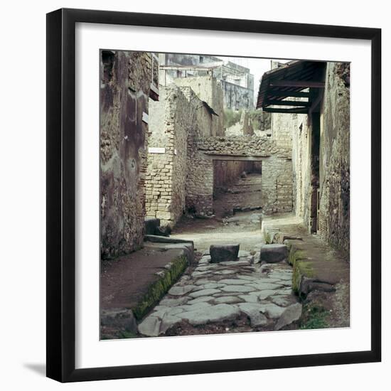 A Street and Houses, Pompeii, Italy-CM Dixon-Framed Photographic Print