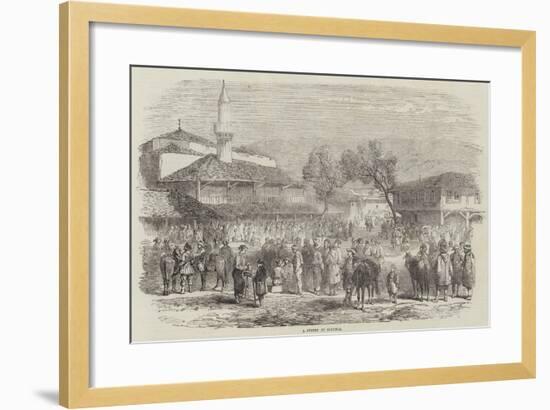 A Street at Schumla-null-Framed Giclee Print