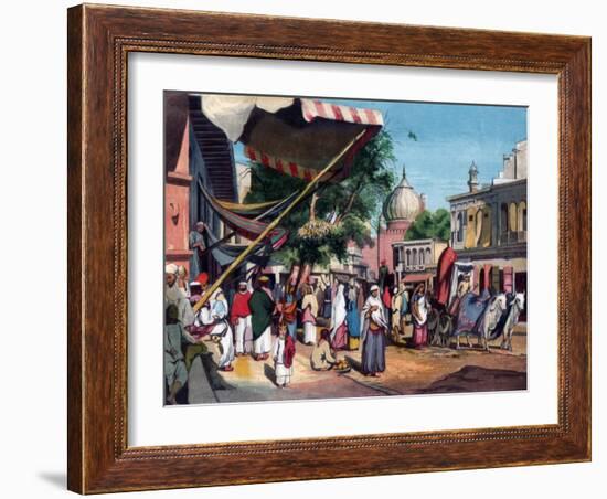 A Street at the Back of Jami Masjid, Delhi, India, 1857-William Carpenter-Framed Giclee Print