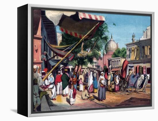 A Street at the Back of Jami Masjid, Delhi, India, 1857-William Carpenter-Framed Premier Image Canvas