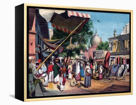 A Street at the Back of Jami Masjid, Delhi, India, 1857-William Carpenter-Framed Premier Image Canvas