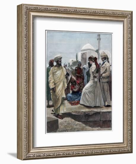 A Street Conjurer in Algiers, 1895-Richard Caton Woodville II-Framed Giclee Print