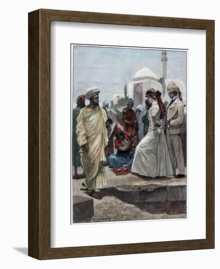 A Street Conjurer in Algiers, 1895-Richard Caton Woodville II-Framed Giclee Print