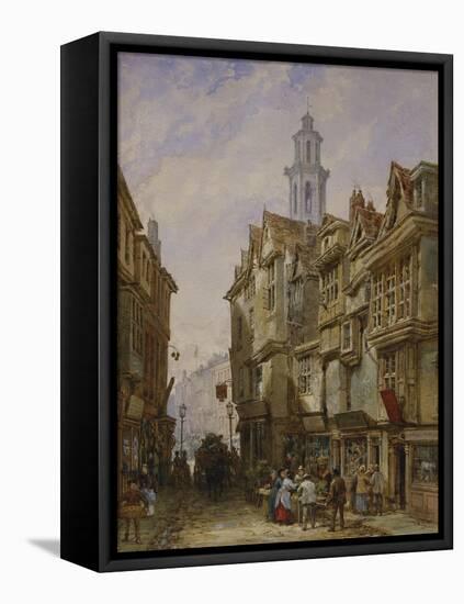 A Street in a Country Town-Louise J. Rayner-Framed Premier Image Canvas