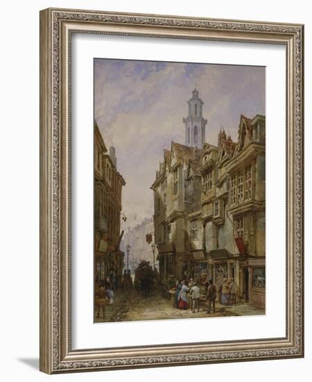 A Street in a Country Town-Louise J. Rayner-Framed Giclee Print