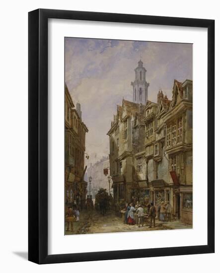 A Street in a Country Town-Louise J. Rayner-Framed Giclee Print