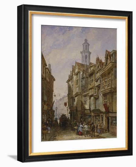 A Street in a Country Town-Louise J. Rayner-Framed Giclee Print