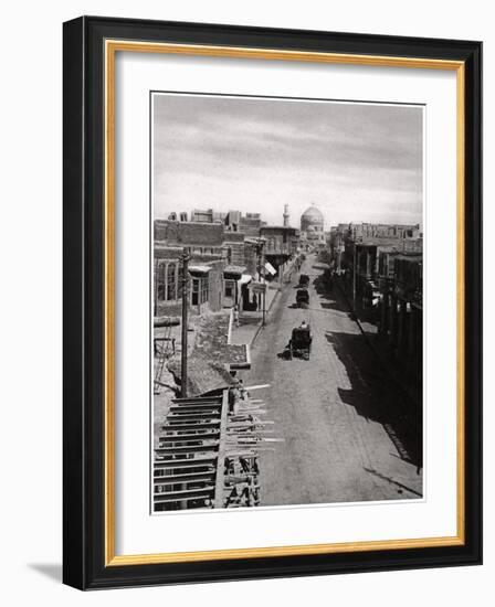 A Street in Baghdad, Iraq, 1925-A Kerim-Framed Giclee Print