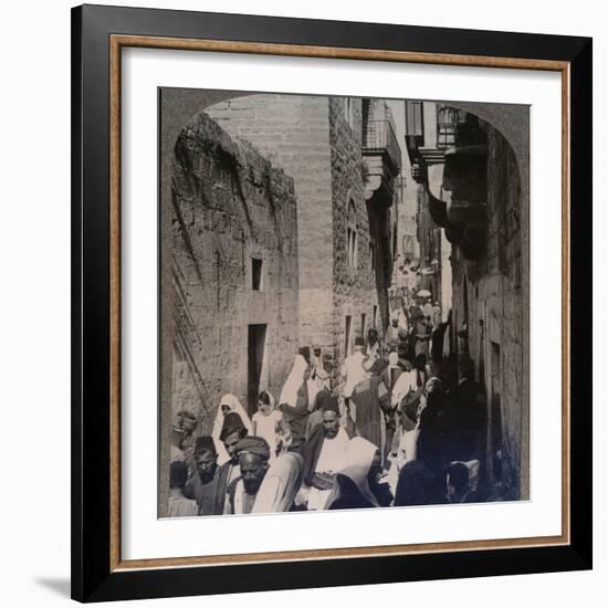 'A Street in Bethlehem', c1900-Unknown-Framed Photographic Print