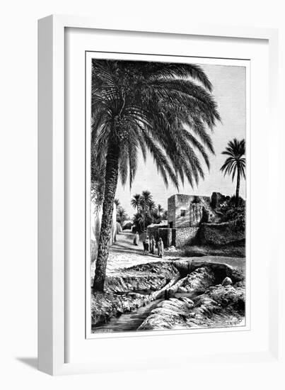 A Street in Biskra, Algeria, 1895-Meunier-Framed Giclee Print