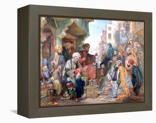 A Street in Cairo, Egypt, C1825-1876-John Frederick Lewis-Framed Premier Image Canvas