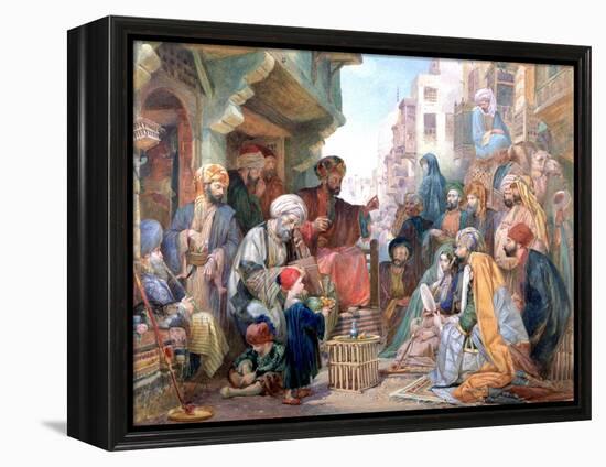 A Street in Cairo, Egypt, C1825-1876-John Frederick Lewis-Framed Premier Image Canvas