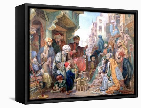 A Street in Cairo, Egypt, C1825-1876-John Frederick Lewis-Framed Premier Image Canvas