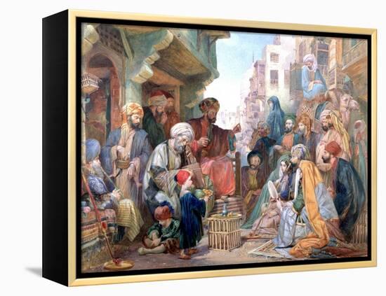 A Street in Cairo, Egypt, C1825-1876-John Frederick Lewis-Framed Premier Image Canvas