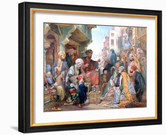 A Street in Cairo, Egypt, C1825-1876-John Frederick Lewis-Framed Giclee Print