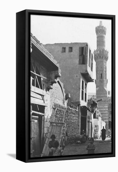 A Street in Cairo, Egypt, C1890-Newton & Co-Framed Premier Image Canvas