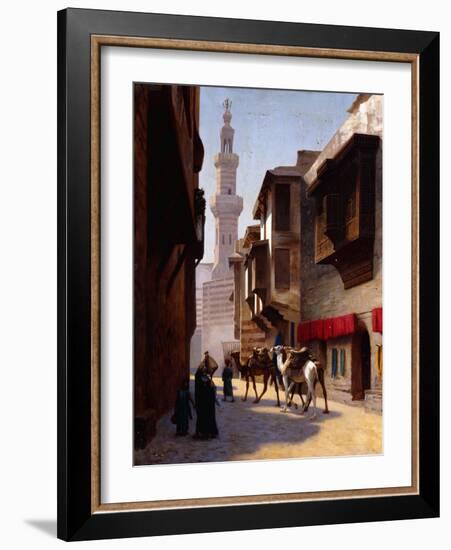 A Street in Cairo-Jean Leon Gerome-Framed Giclee Print