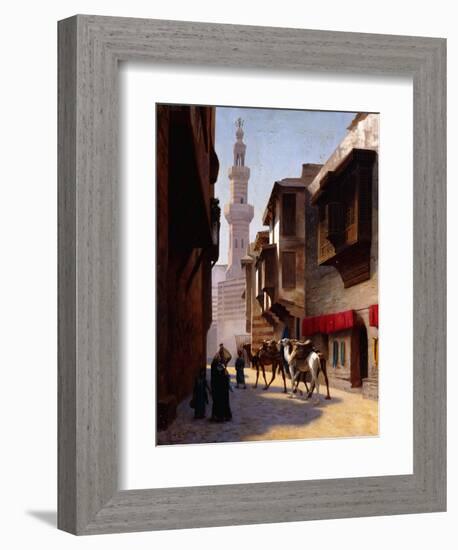 A Street in Cairo-Jean Leon Gerome-Framed Giclee Print