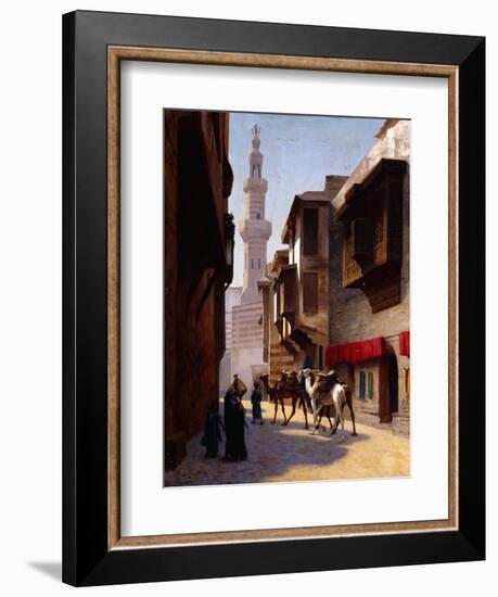 A Street in Cairo-Jean Leon Gerome-Framed Giclee Print