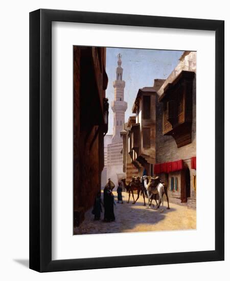 A Street in Cairo-Jean Leon Gerome-Framed Giclee Print