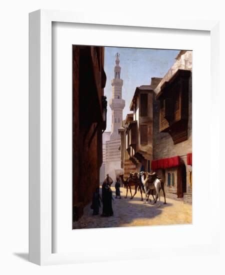 A Street in Cairo-Jean Leon Gerome-Framed Giclee Print