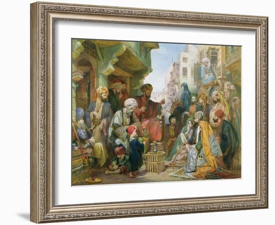 A Street in Cairo-John Frederick Lewis-Framed Giclee Print