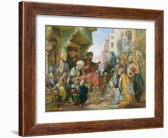 A Street in Cairo-John Frederick Lewis-Framed Giclee Print