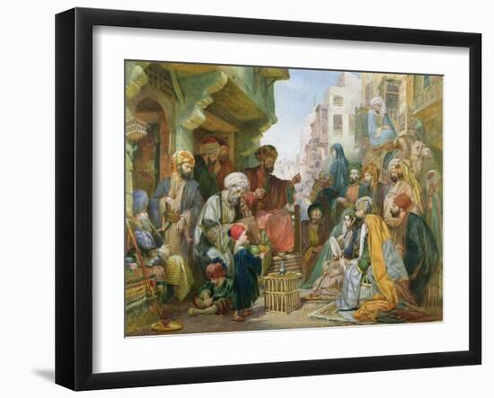 A Street in Cairo-John Frederick Lewis-Framed Giclee Print