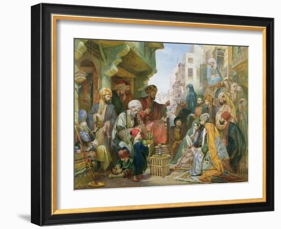 A Street in Cairo-John Frederick Lewis-Framed Giclee Print