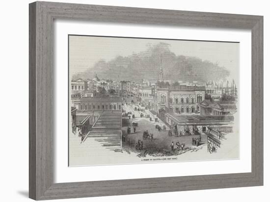 A Street in Calcutta-null-Framed Giclee Print