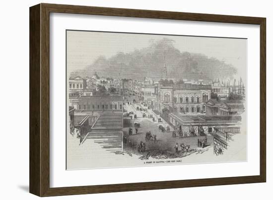 A Street in Calcutta-null-Framed Giclee Print