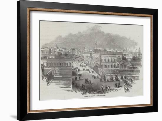 A Street in Calcutta-null-Framed Giclee Print