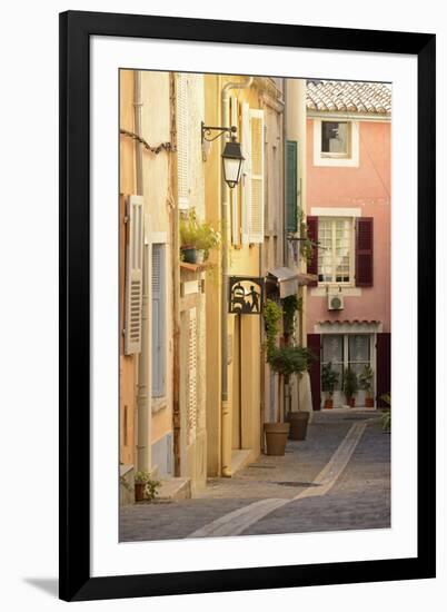 A Street in Cassis, Provence Alpes Cote D'Azur, Provence, France, Europe-Christian Heeb-Framed Photographic Print